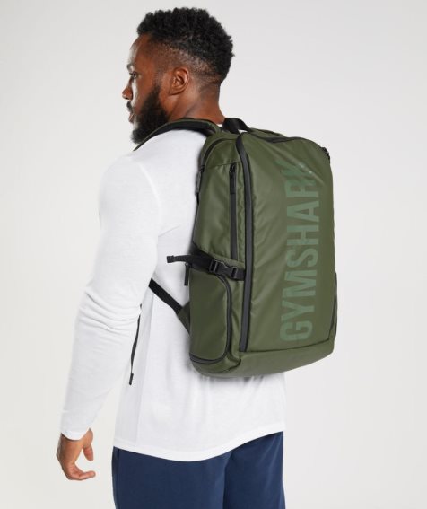 Gymshark X-Series 0.3 Backpacks Olive | CA D7631A